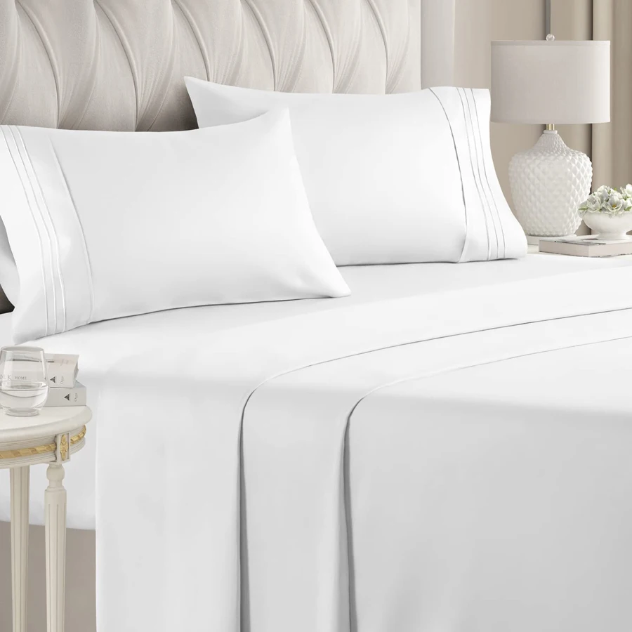 4 Piece Sheet Set - Breathable & Cooling - Hotel Luxury Bed Sheets - Extra Soft Deep Pockets Easy Fit Wrinkle Free King Size