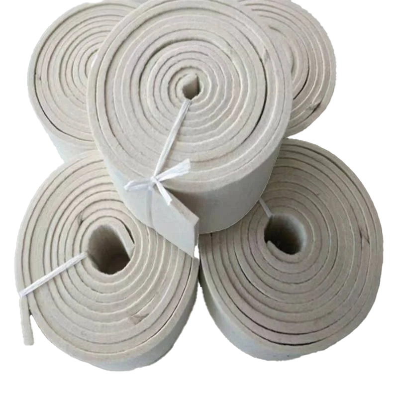 Factory custom 3mm 6mm 10mm thick 100% wool fabric industry felt wool white felt for seal fire retardant
