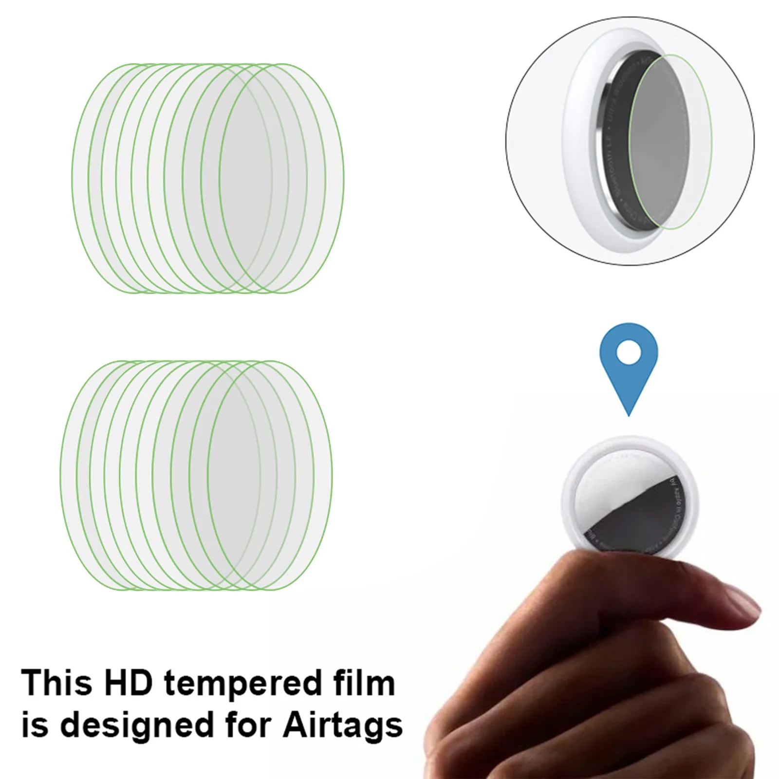  Чехол для Apple Airtag кожаный магнитный металлический защитный чехол Locator Tracker устройство против потери брелок с