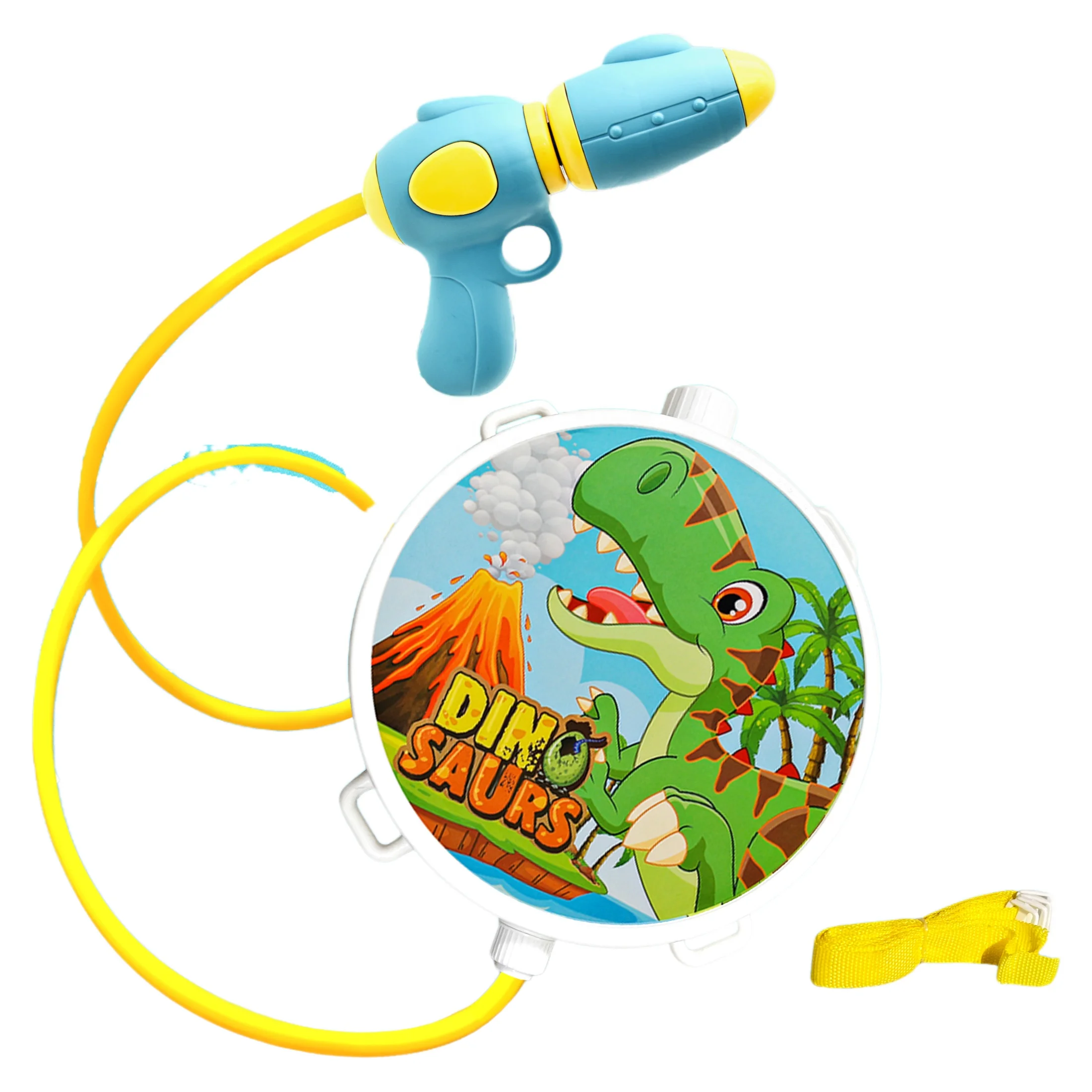 Outdoor toys Summer Children Play Water Game cartoon animals Dinosaur Water Gun Toy plastic Backpack Water Guns For Kids