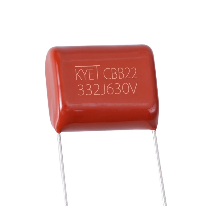 Capacitor factory condenser metal polypropylene film capacitor CBB21 CBB22 630V 332K 332J 630V film capacitors