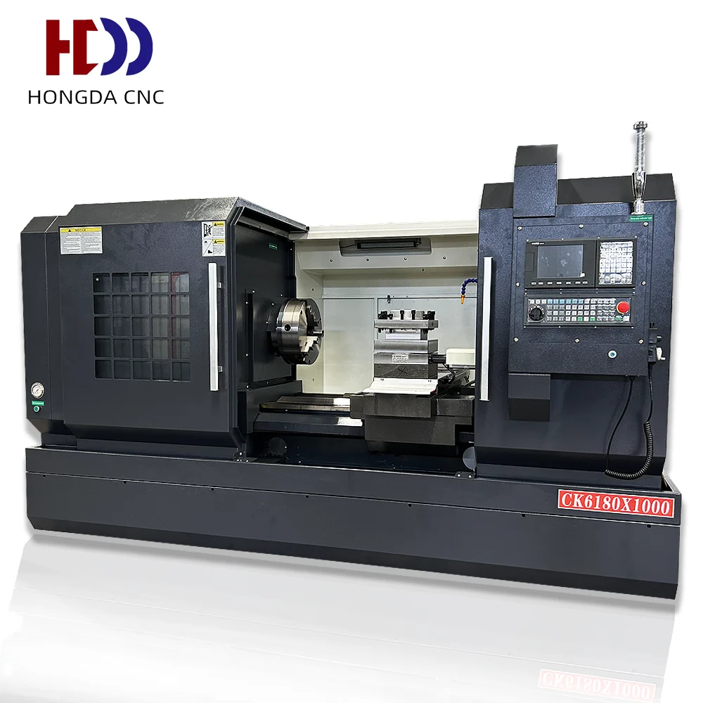 Высокоточный токарный станок Fanuc/SYNTEC/GSK/siemens, токарный станок CK6160 CK6180 CK61125, Высокопрочный металлический токарный станок с ЧПУ