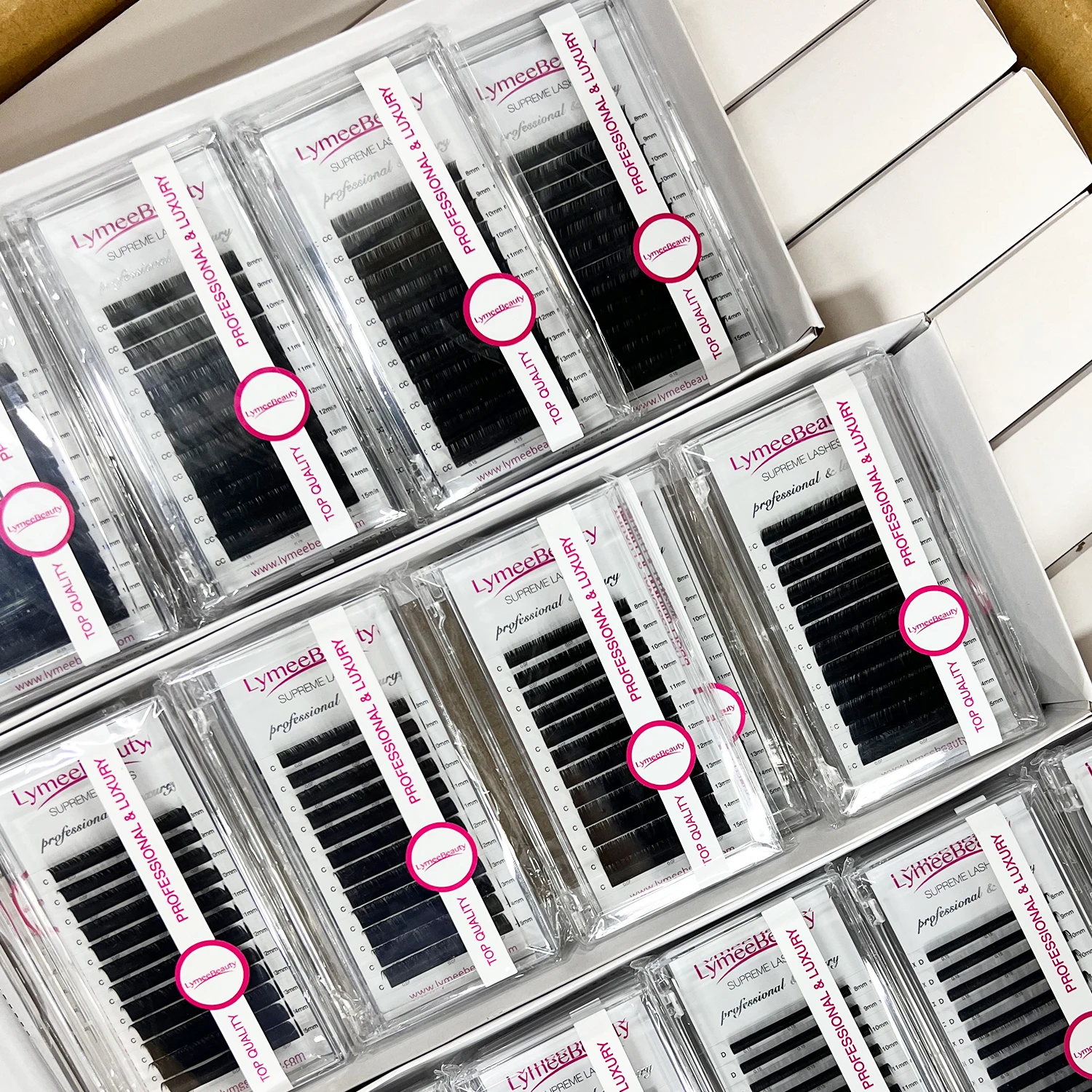 TDANCE 0.03 0.05 0.07 8-25mm cc dd curl individual mink eyelash extension private label cashmere eyelash extensions lash tray