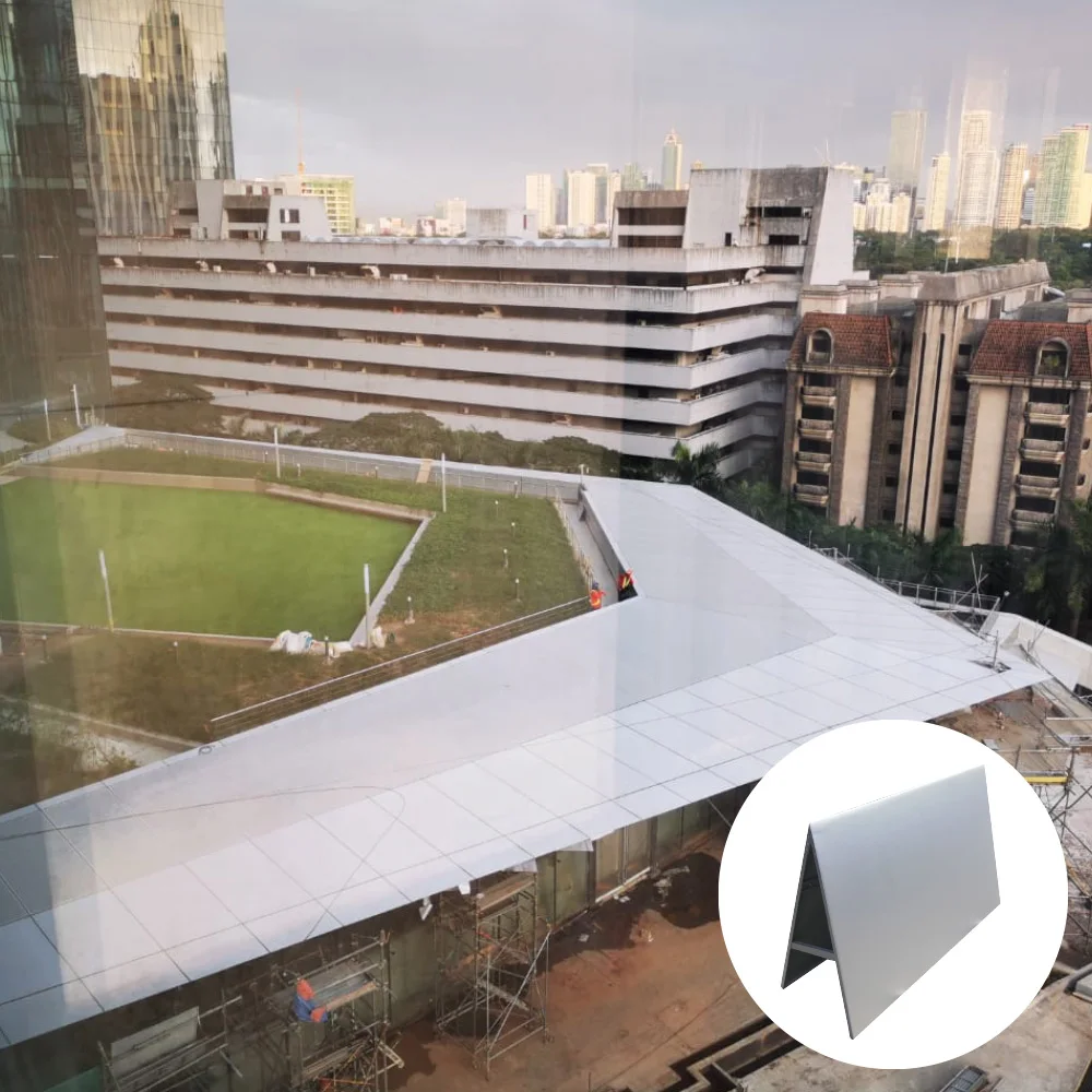 Наружная облицовка стен здания, металлические внешние алюминиевые фасадные стеновые панели