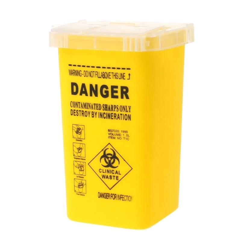 Medical Plastic Biohazard Safety Sharp Container 2L Medical Biohazard safety Sharp Container Sharp Needle Box