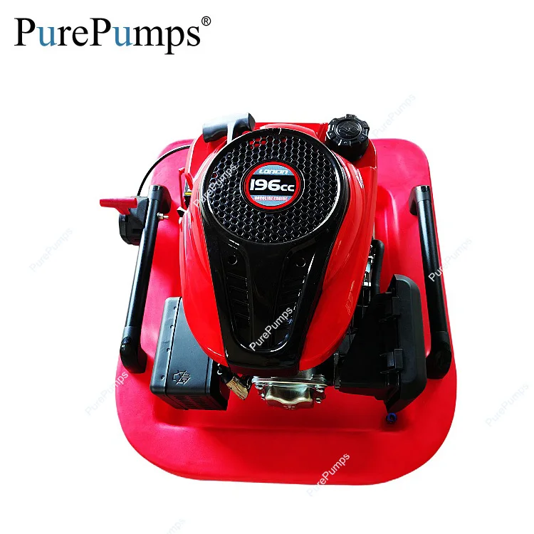 high flow petrol engine manual starting remote controlling mini industry fire fight floating water pump