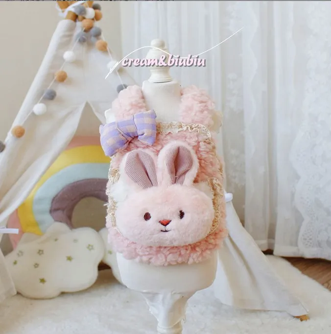Pet Cat Clothes Autumn Winter Korean Style Rabbit Head Doll Plus Dog Clothes