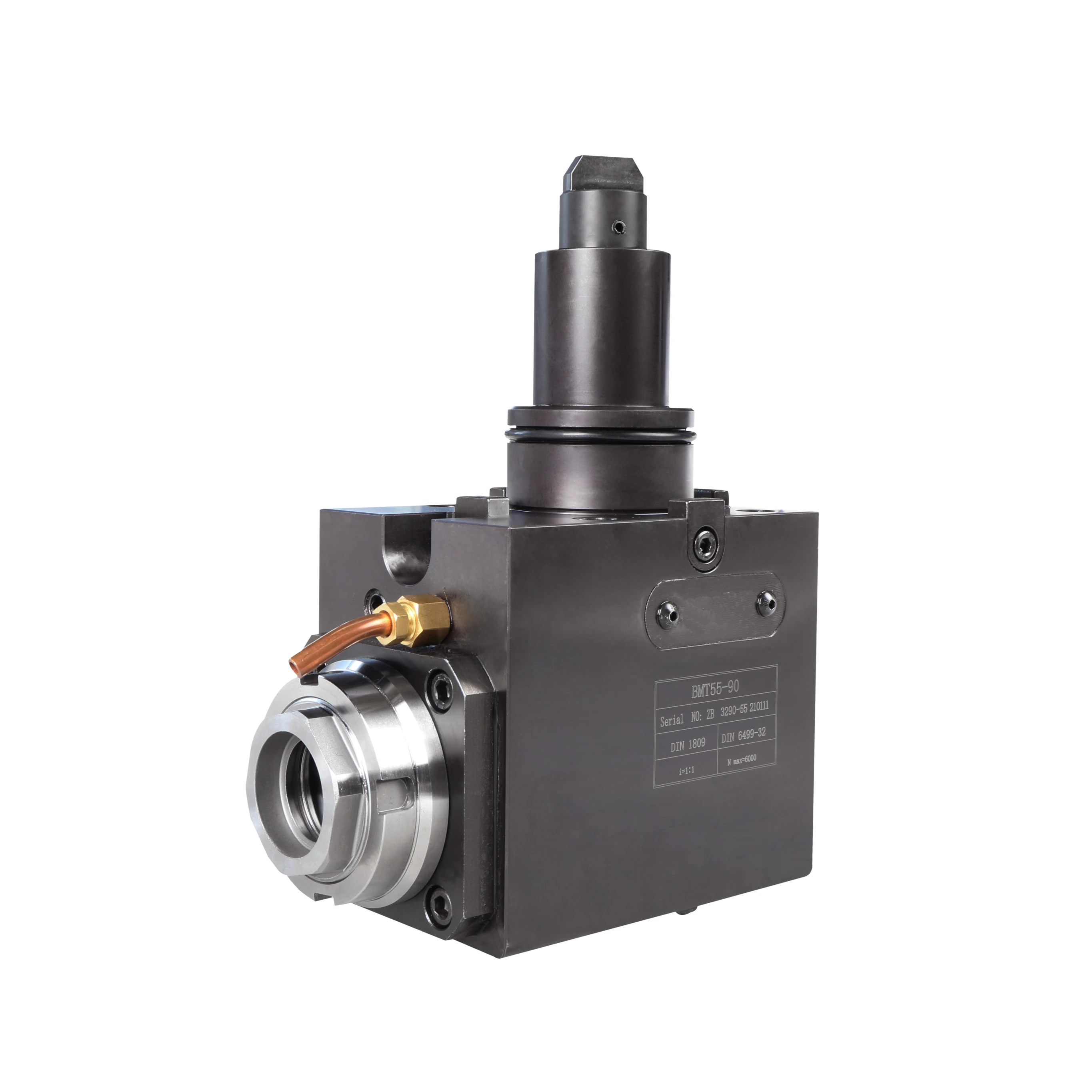 BMT55 Axial 0 degree  6000rmp speed ER32 1-20mm output Live Tool Live power turret tool holder for CNC lathe
