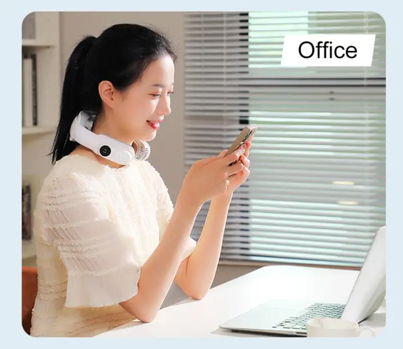 2022 Top Selling New Hand Warmer&Neck Cooler Heater Adjustable Thermostat Heating Small Portable USB Heater Fan Neck Heater