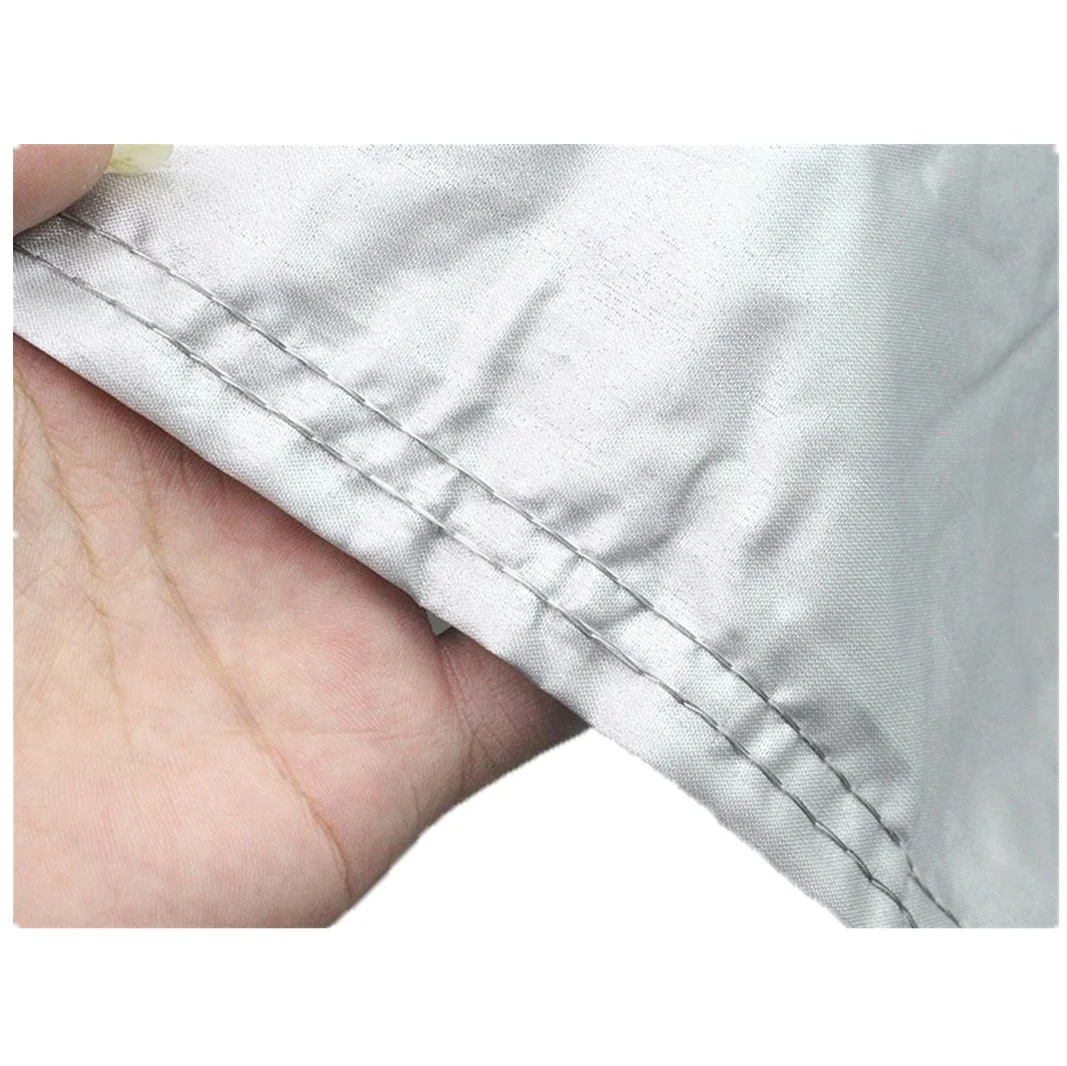 Universal Waterproof Full Wrap Car Cover Outdoor Business Cotton Sun Protection Dust Prevention Rain and Snow Car Clothes Silver