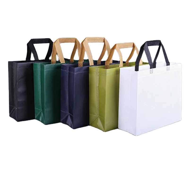 manufacturer eco friendly Customized logo lamination PP non woven cloths bags non-woven shopping bag