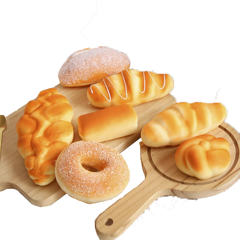 Wholesale PU Foam Artificial Cake Food Model Faux Simulation Realistic Food Bread Dessert for Decoration Display Props