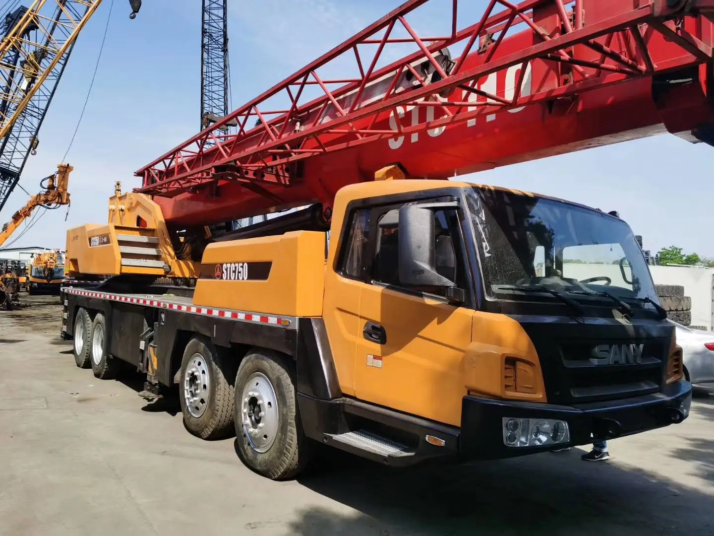 2017 Year Truck Cranes Sany Used 70 Ton Crane Ton STC750 Used Cranes For Sale