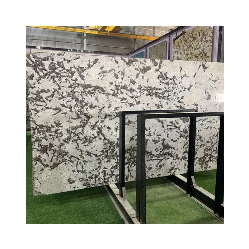 Alpinus Luxury Modern Design White Granite Tile High Quality Polished Surface with Backlight for Floor Decor 1-Year Warranty