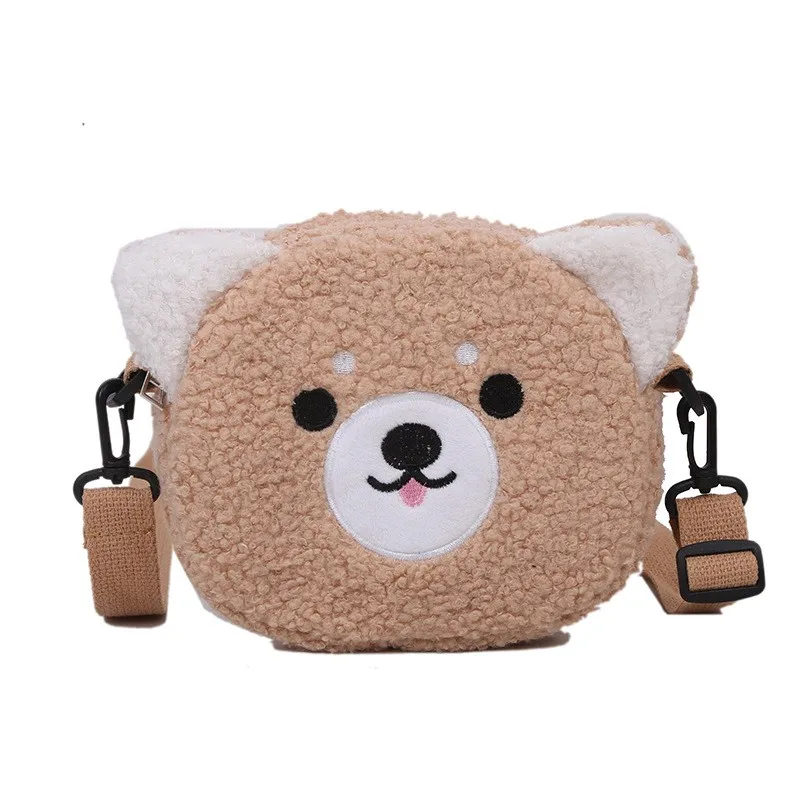 Original cartoon double-sided usable plush Tote bag High quality cartoon long plush handbag