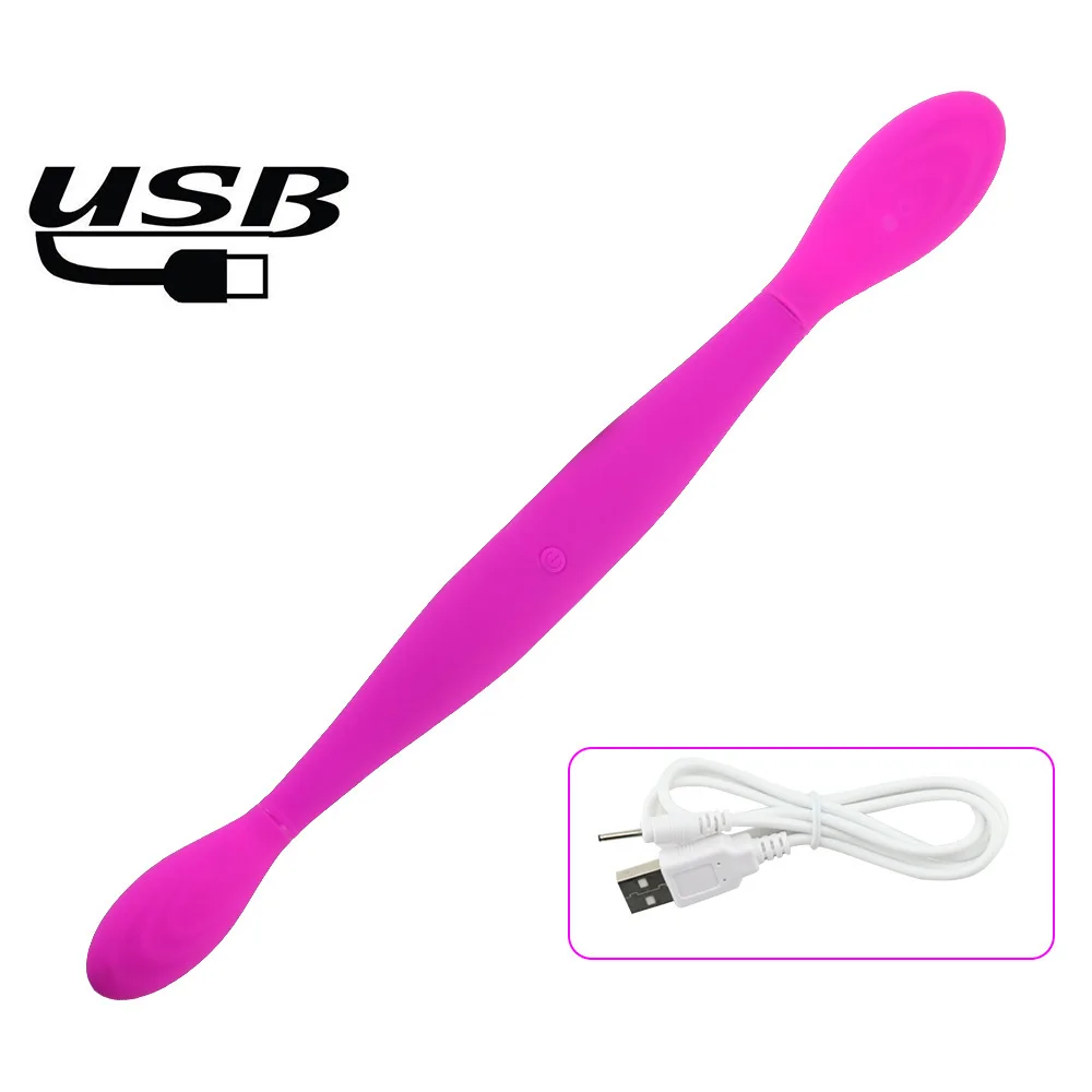 Massage AV Stick Custom Small Dildo with Double-head Vibrating Stick Artificial Penis for Sex Women Sex Products Masturbation
