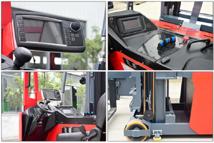 1.0Ton  1.5 Ton Narrow Aisle 3 Way VNA Electric Pallet Stacker Forklift Up to 9 Meters High