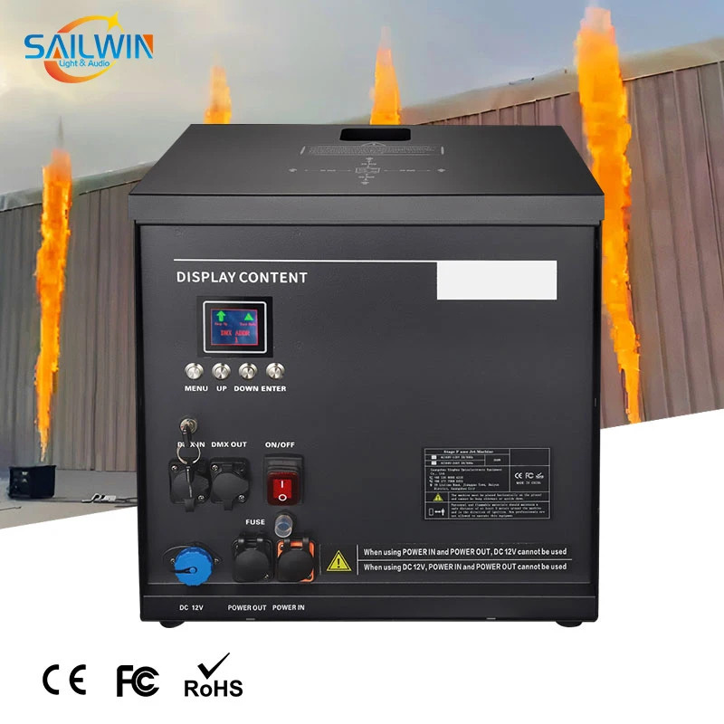 Sailwin Fire Machine 10M Stage Fire Projector Waterproof CIRCLE FLAMER 180 Angles Flame Thrower Fireworks Show