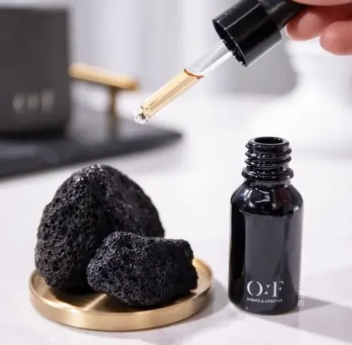 Natural volcanic basalt lava black red aromatherapy volcanic stone pumice stone for gardening Aquarium decoration