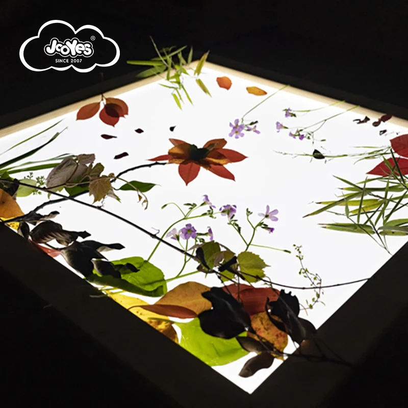 Hotselling school furniture portable light table for kids kindergarten colorful light play table