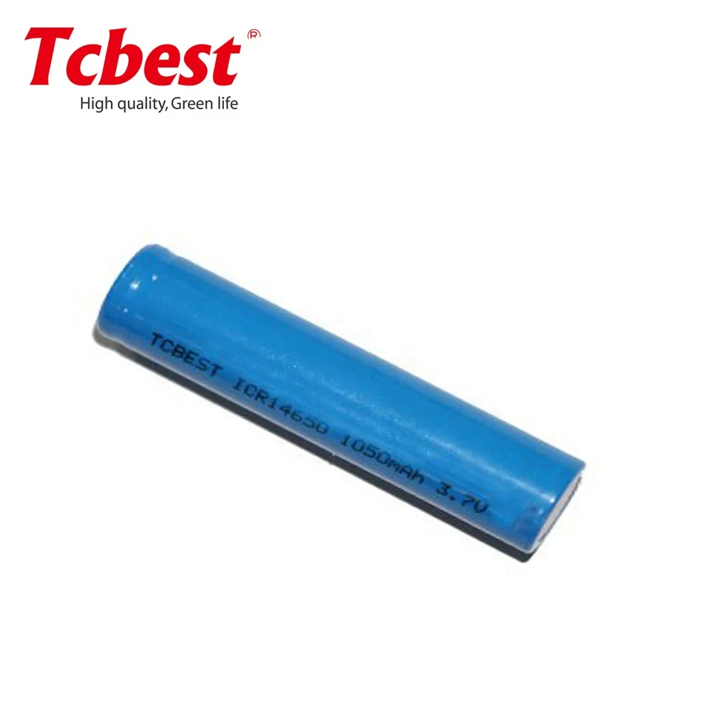 ICR14650 Lithium Ion Rechargeable Battery 3.7V  1050mah for electronic toys,Flashlight, wireless microphone, remote control