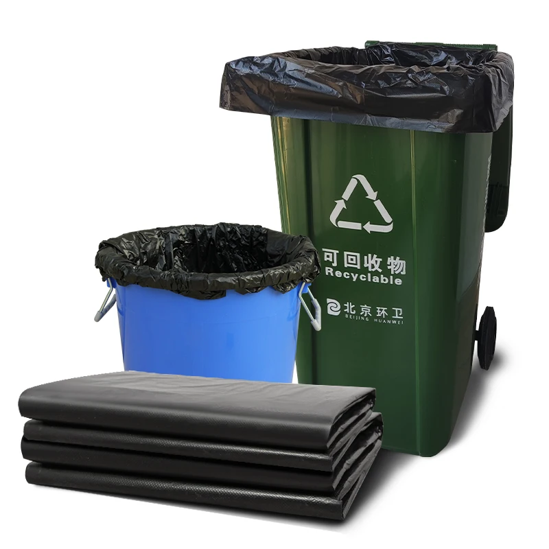 Manufacturer Wholesale Disposable Heavy Duty Plastic Sanitation Large Thickened Garbage Bag Maker