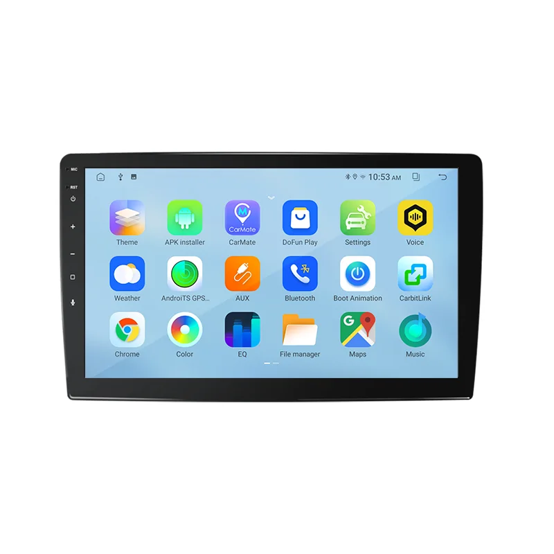 10 1 дюймов беспроводной Carplay 1Din Android 12 DVD-плеер автомобиля для GPS универсальный мультимедийный радио стереоголовый экран