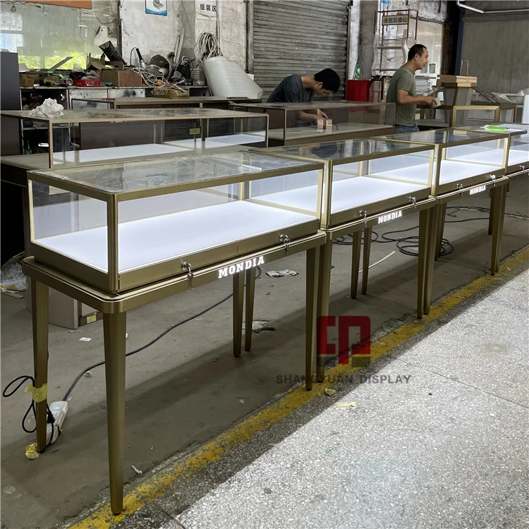 Diamond Jewelry Store Glass Display Cabinet High-End Jewelry Counter Furniture Customization Manufacturer