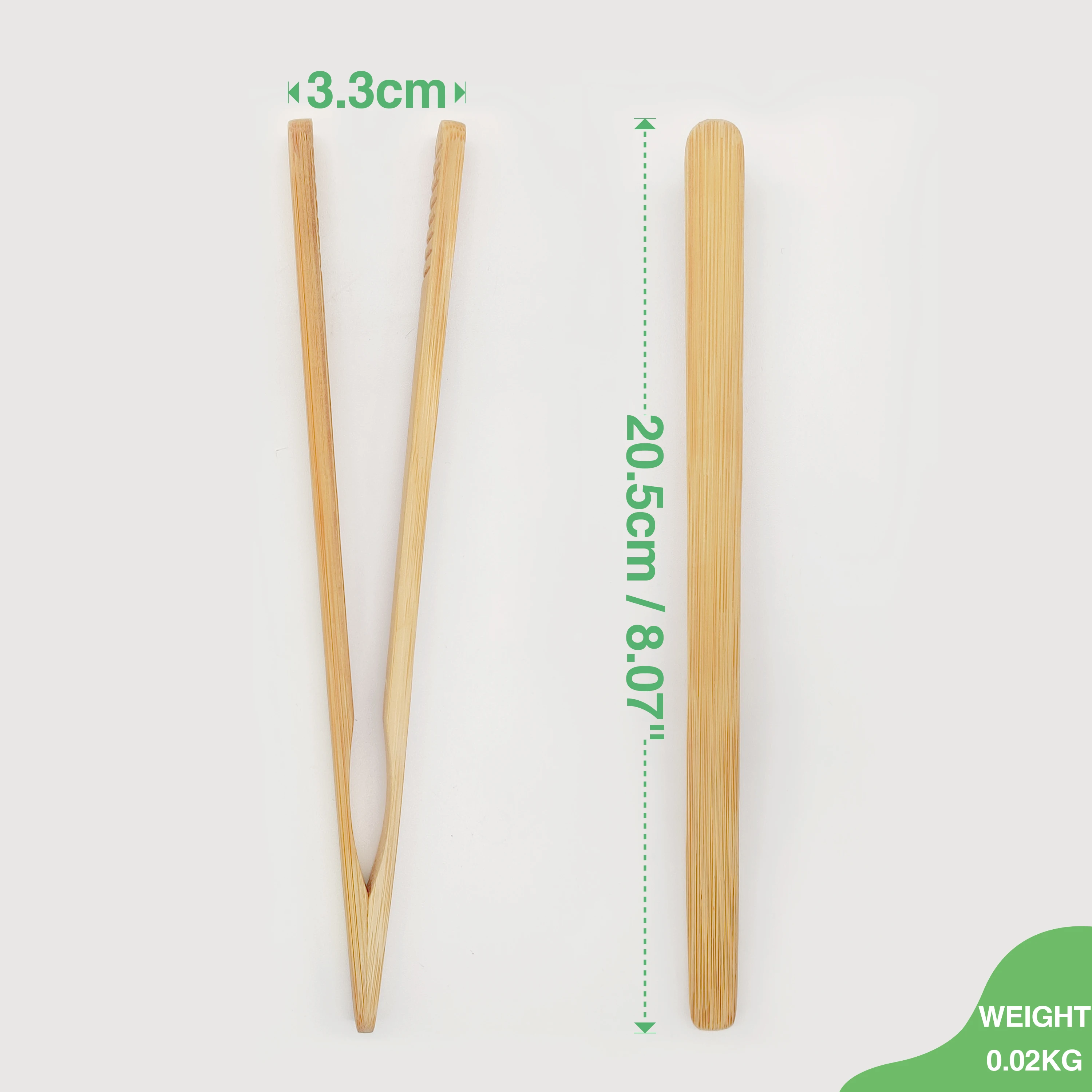 Kitchen Utensil  Eco-friendly Cooking tools  Salad, tea, dessert natura  Bamboo clip  food tongs