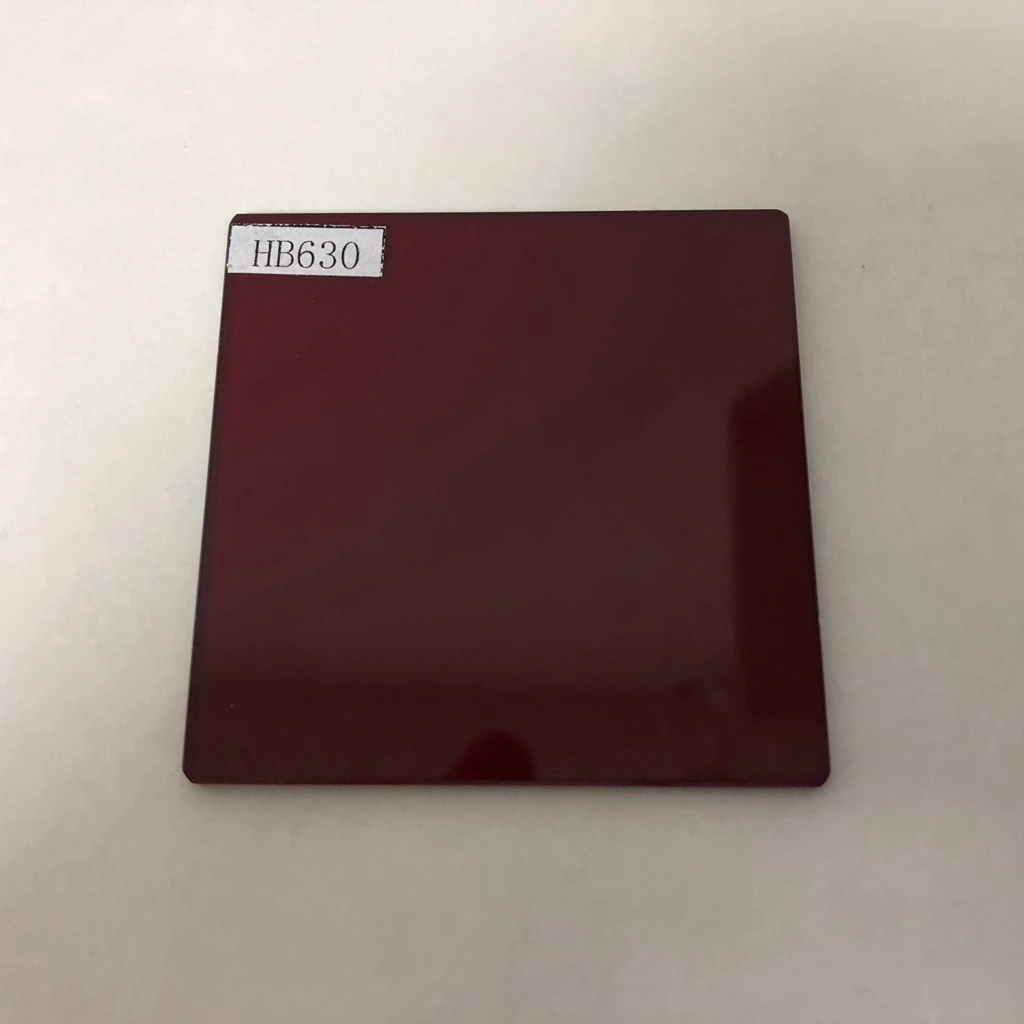 Изготовиттель нестандартных оптический 630nm Longpass Красный ИК-фильтр из оптического стекла RG630 окна R-64 HB630