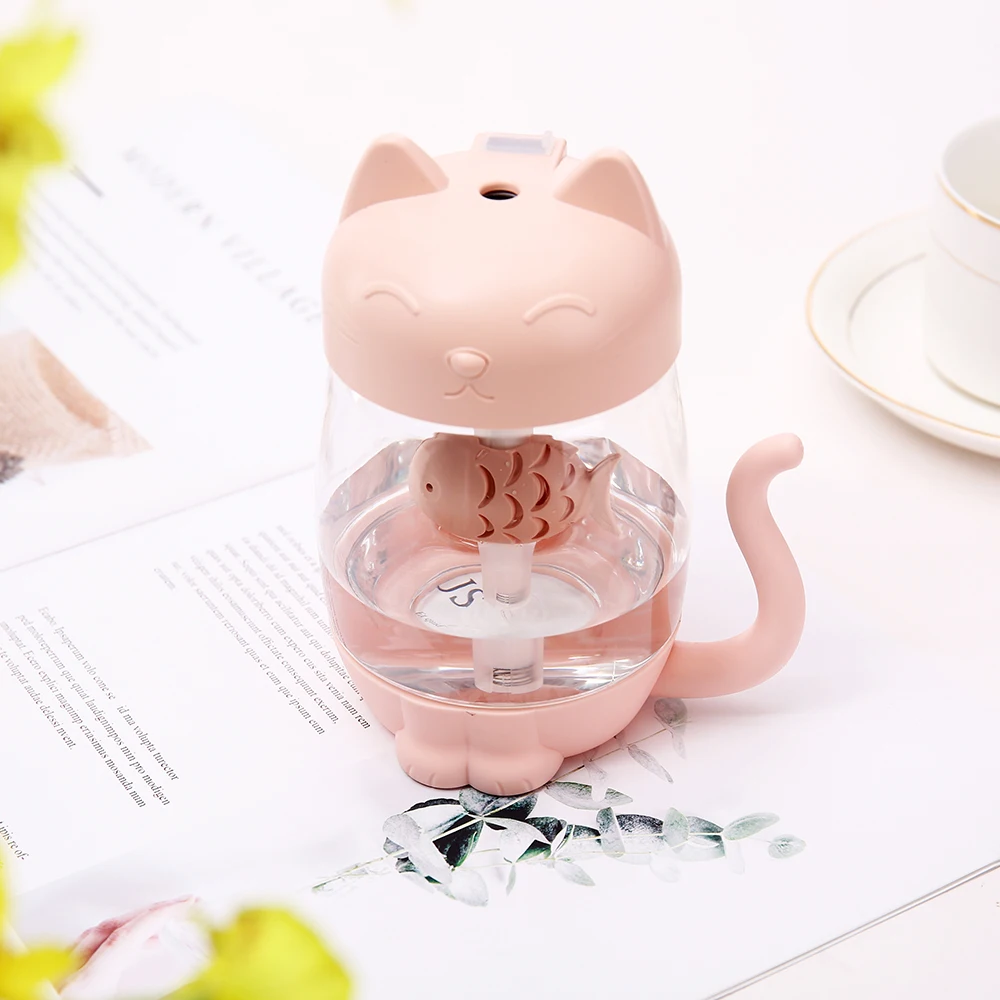 Cartoon Bear Portable Aroma Diffuser Humidifier Car Usb Mini Nano Mist Electric Humidifier DQ102
