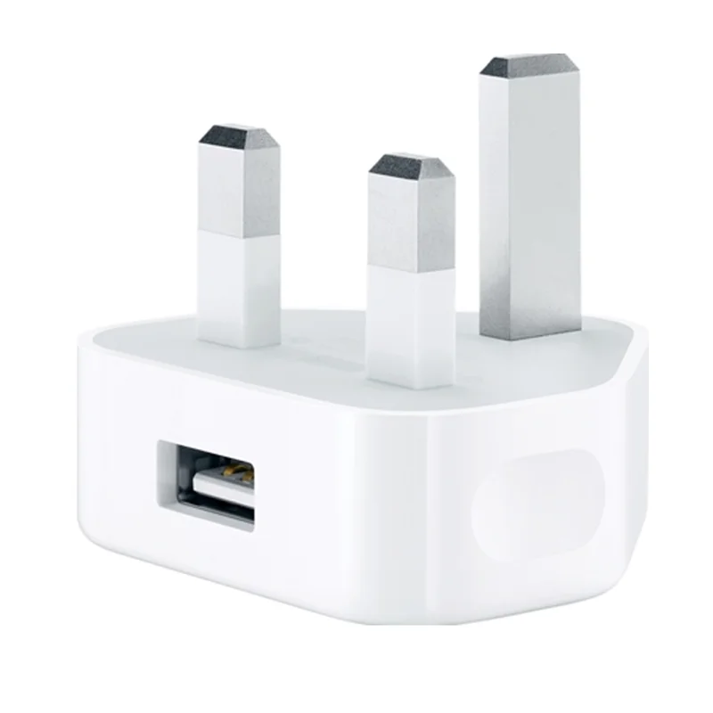 UK Plug 3pin Charger For iphone 5V 1A Mobile phone charger travel usb wall charger adapter