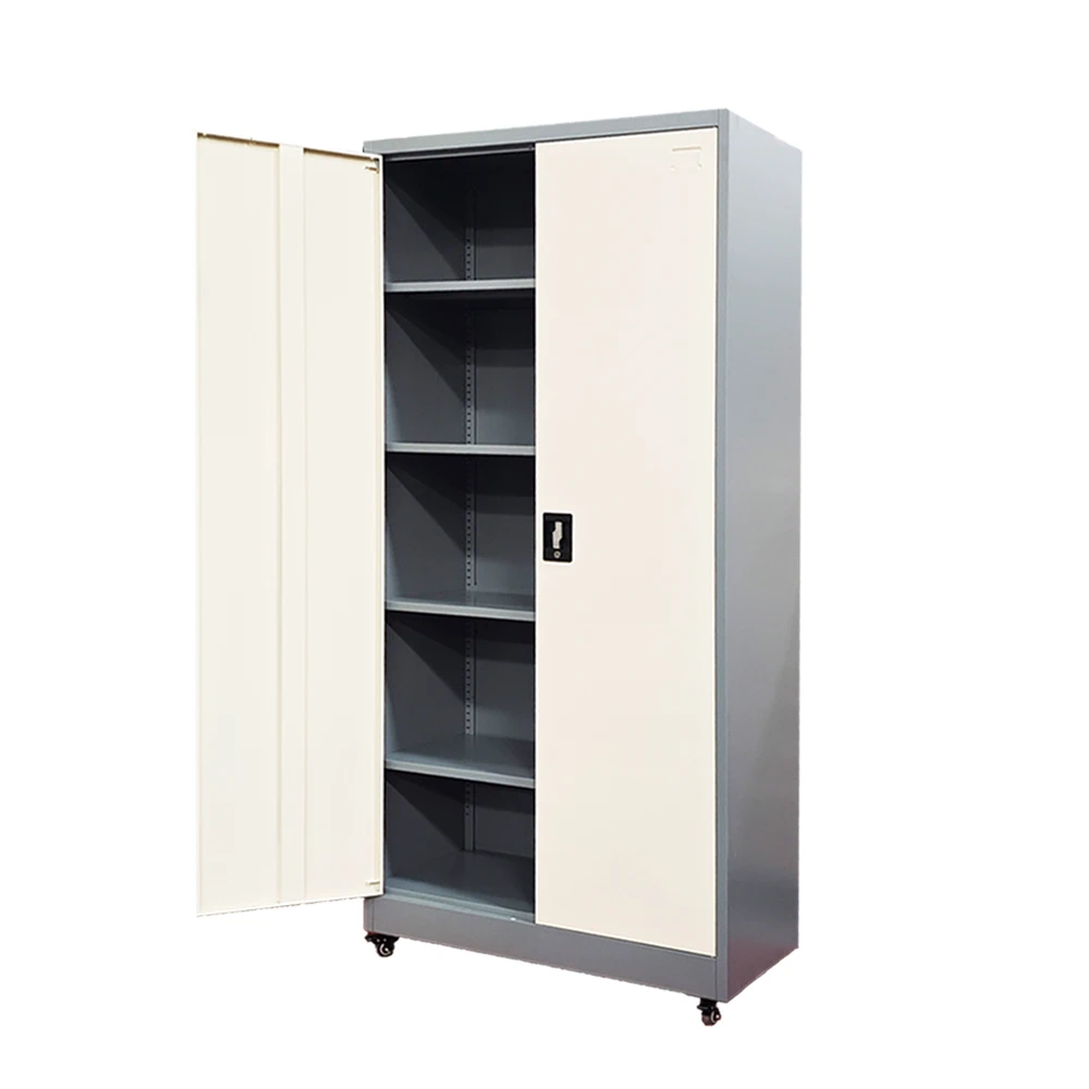 Office Cabinet 2-Door Steel Filing Cabinet with Wheels for Organization & Storage on Sale