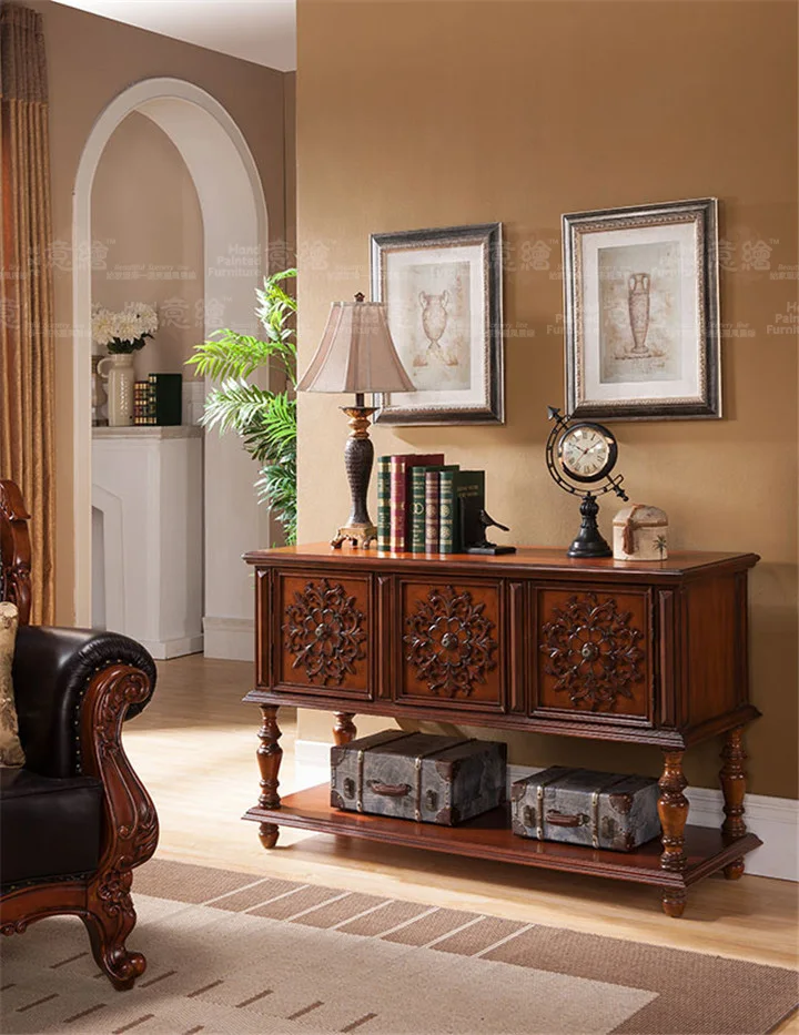 
OEM Multi-functional large display wall Modern end side accent wall console table 