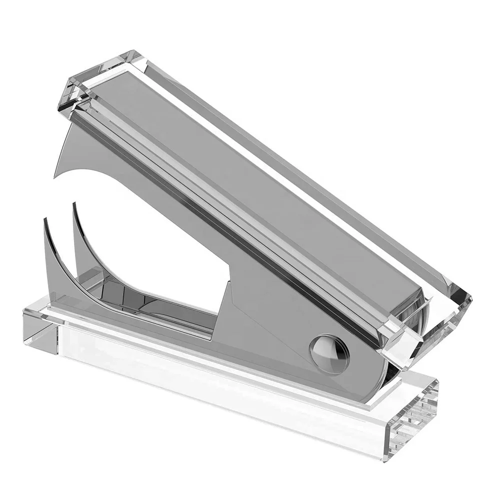 Luxury Office Stationery Set Acrylic Staple Pin Remover Plastic Staple Puller Stapler Remover