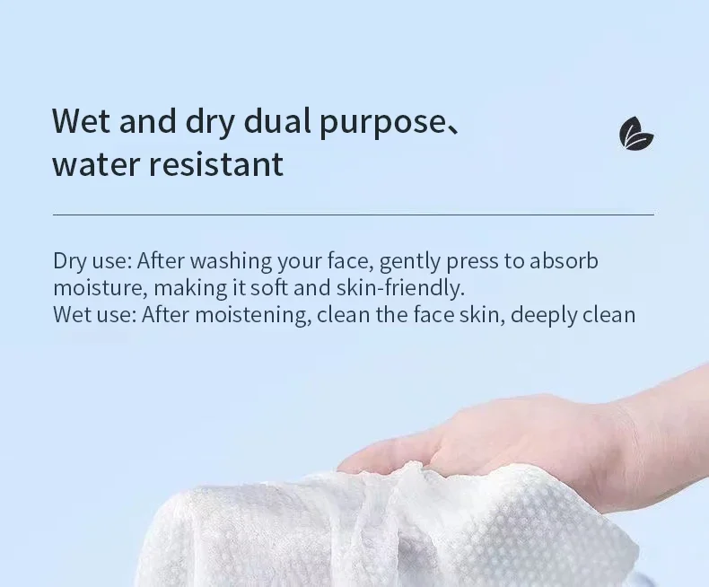 2025 jieshen Extra Thick Disposable face Towels - Gentle and Absorbent Cotton Makeup Remover Wipes high quality