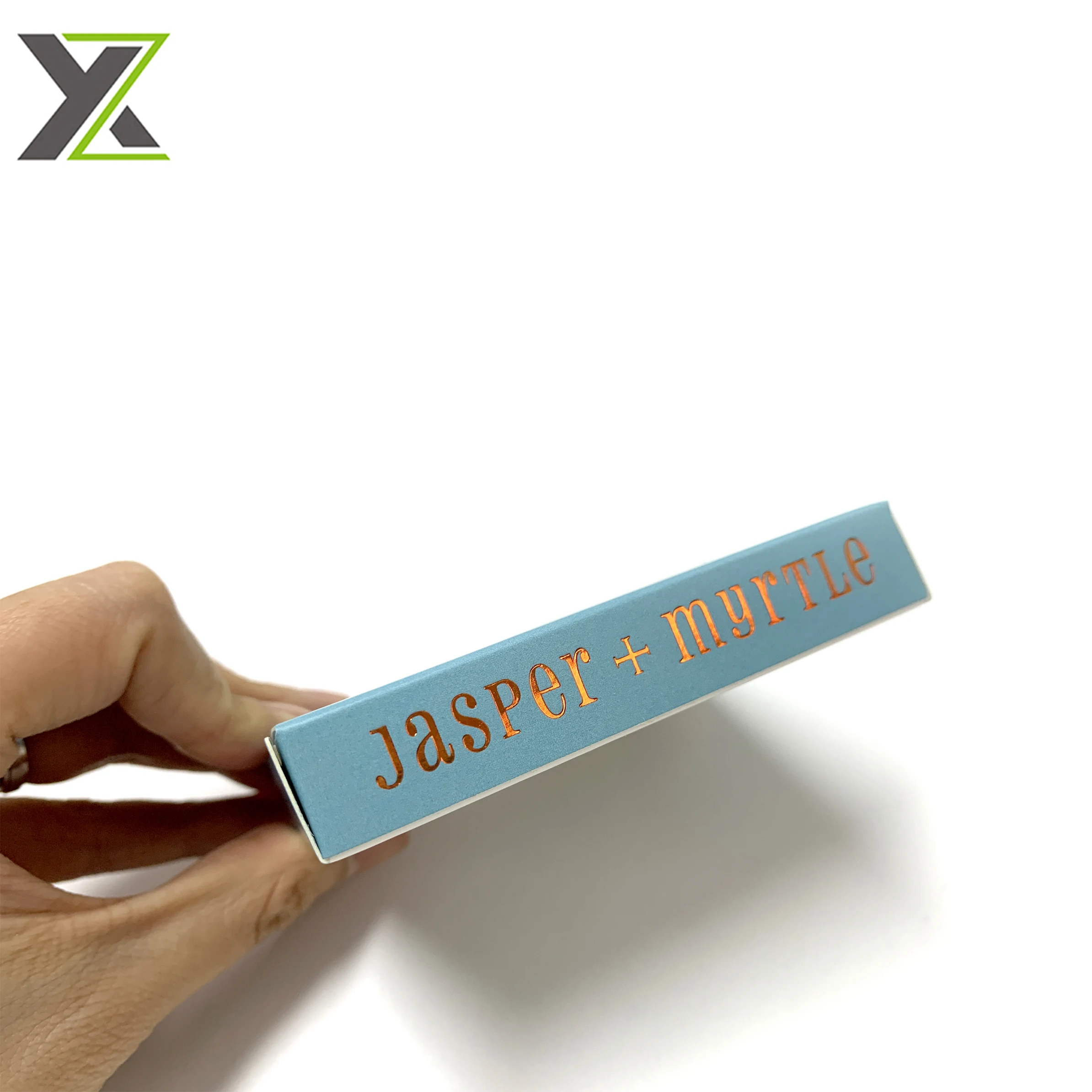 Custom foil brand logo chocolate bar easter egg window paper box