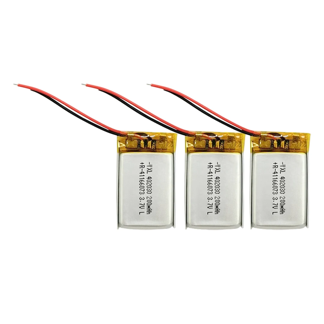 Chinese manufacturer soft pack lithium polymer battery small rechargeable battery 200mah YXL402030