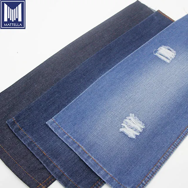 free samples stock lot light weight linen 100% cotton indigo dye rolls of denim fabric denim textile
