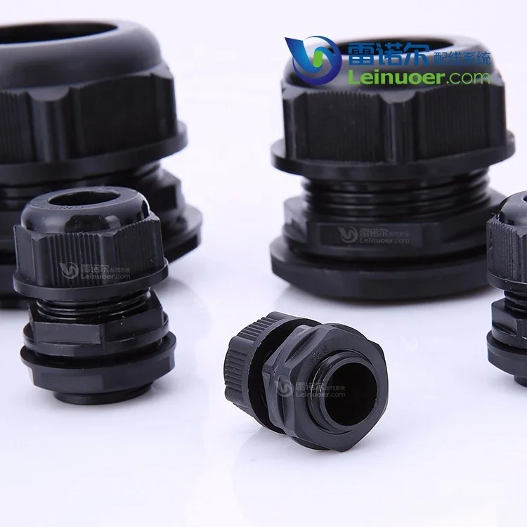 IP68 Polyamide Material Waterproof Metric PG G NPT Thread Nylon Plastic Cable Gland
