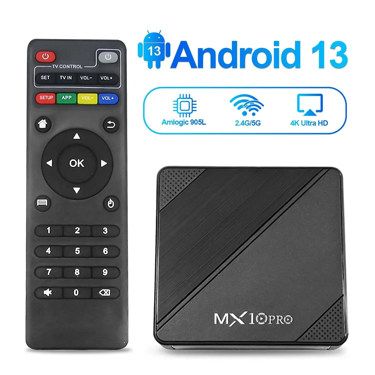 New Android Tv Box 1GB 8GB Mini Mx10 Smart Tvbox 2 4g Wifi S905L Quad Core Set Top Box 4K Smart TV BOX Dual Band WIFI