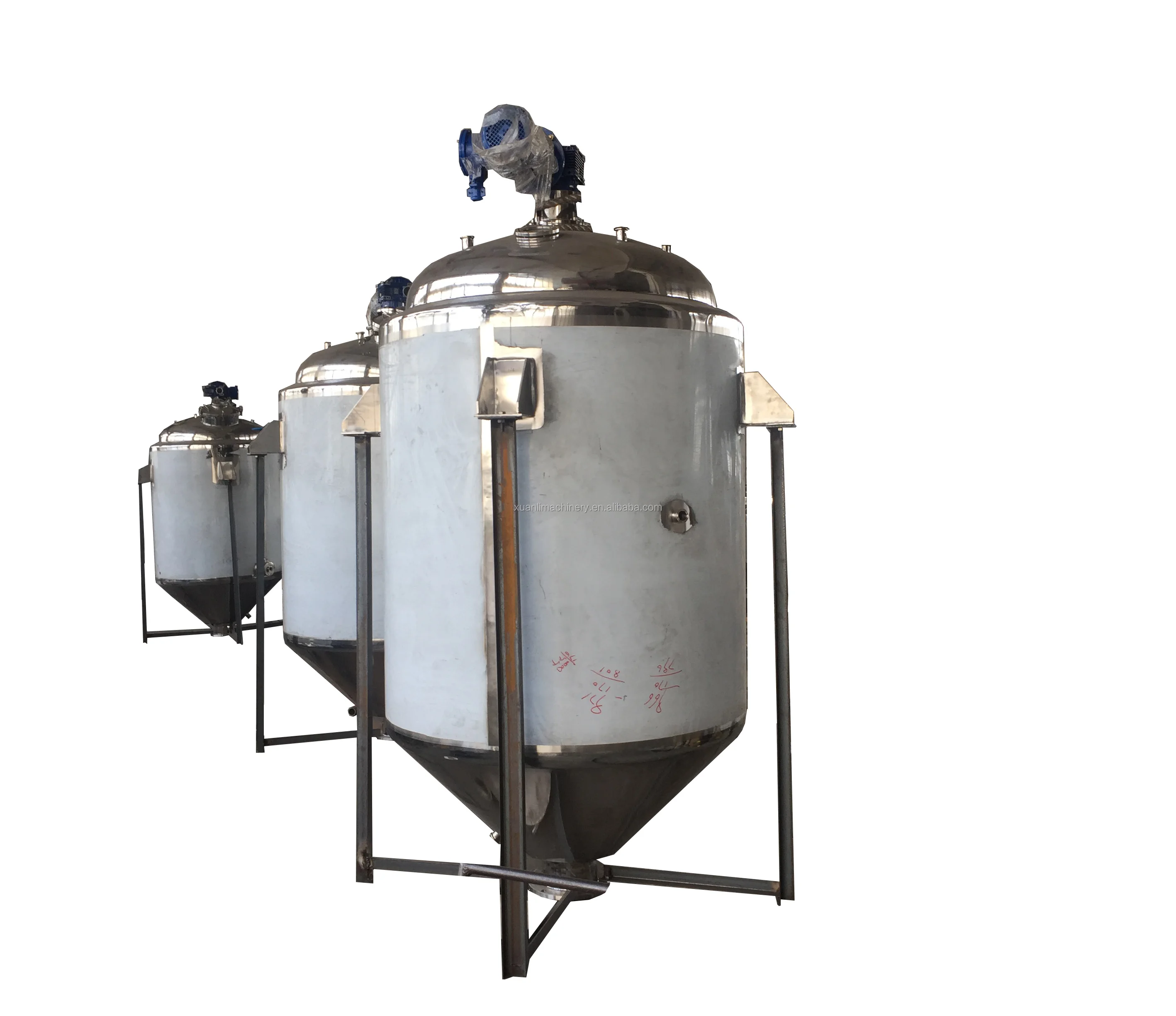 500L suspended soild remove stainless steel deposition tank