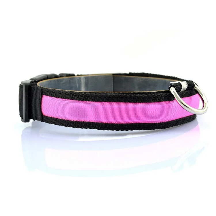 Hot Sale USB Rechargeable LED Pet Flashing Luminous Safety Light up Nylon Led Dog Collar