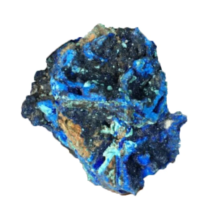 Wholesale natural rock raw rough stone mineral azurite chalcopyrite