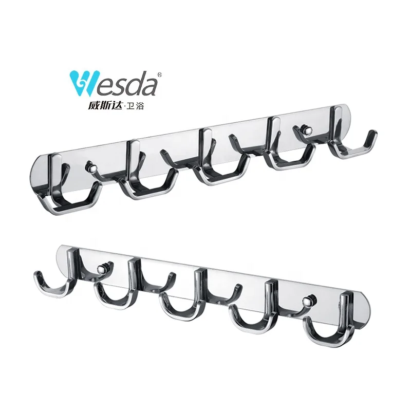 Частный бренд Wesda угловая стойка с двумя металлическими крючками из нержавеющей стали для гостиной