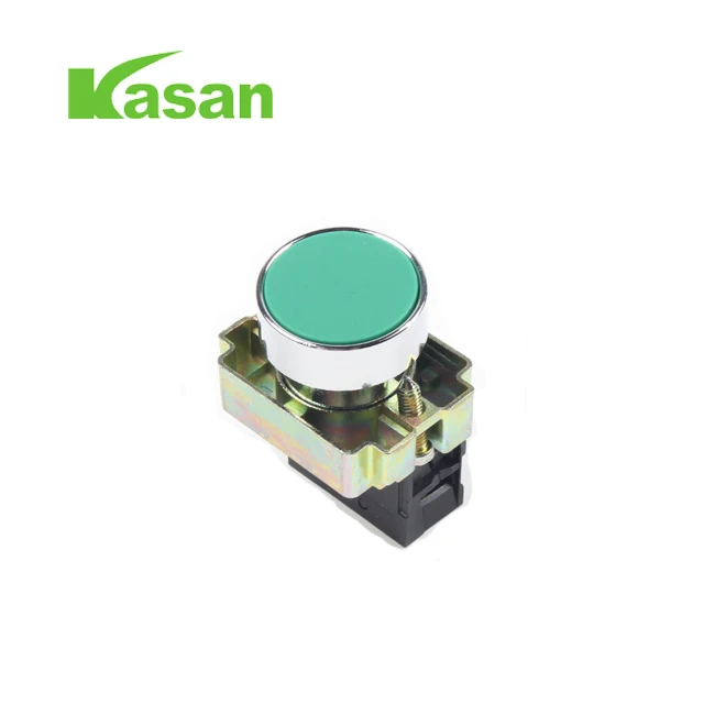 Momentary Push button switch with light 22mm 10A 240V~3A Circular small size Flat round Panel NC/NO XB2-BA31 XB2-BA42
