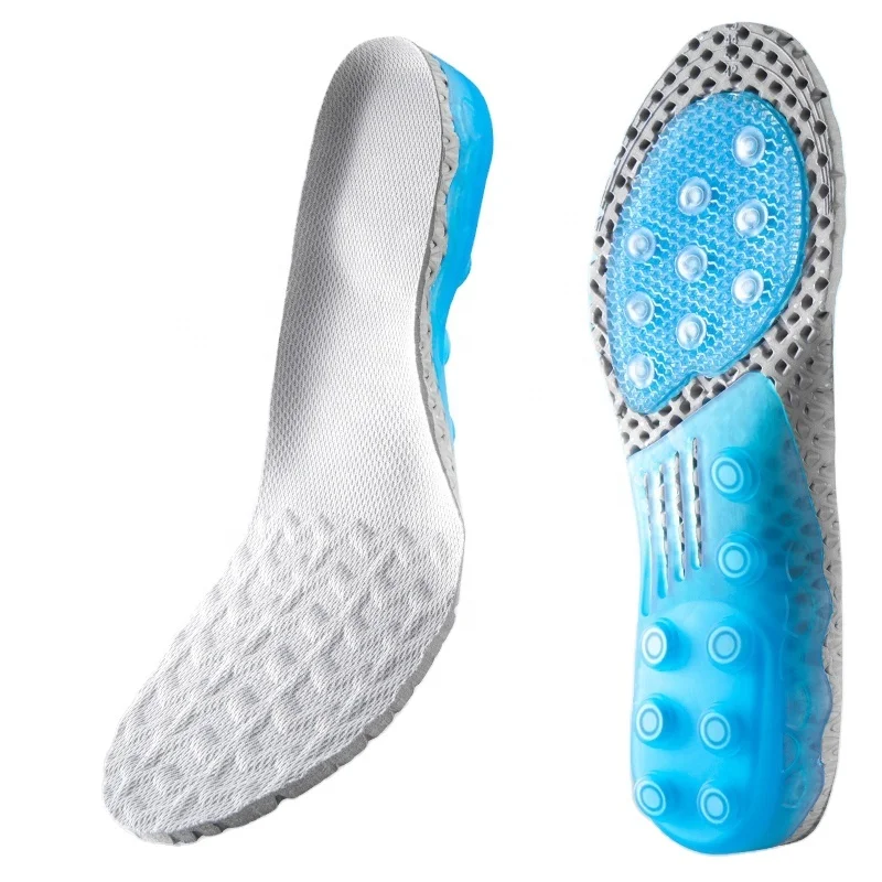 EVA Spring Silicone Sole Insole Healthy Feet Insoles Arch Support Orthopedic Inserts Plantar Fasciitis Care Sport Insole