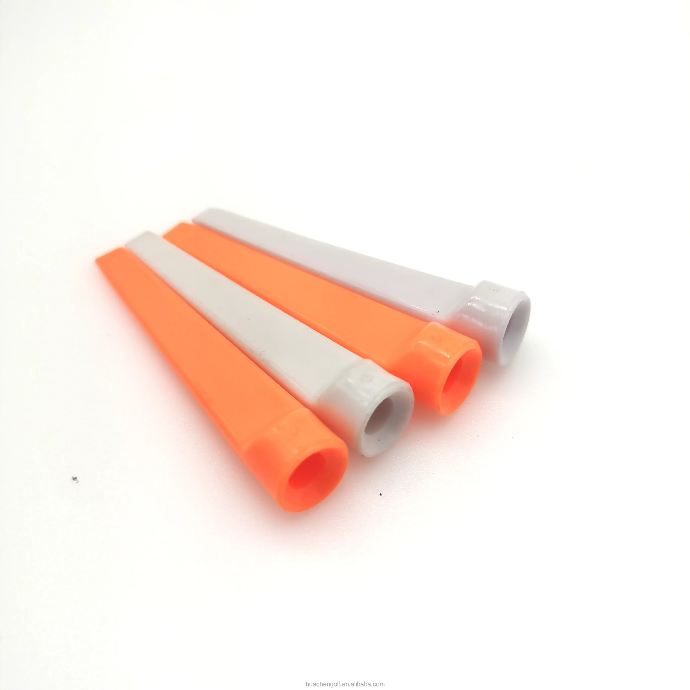 Special Shaped Plastic Golf Tees Whistle Tees Colored Logo imprinted 4 Prongs Cup OEM