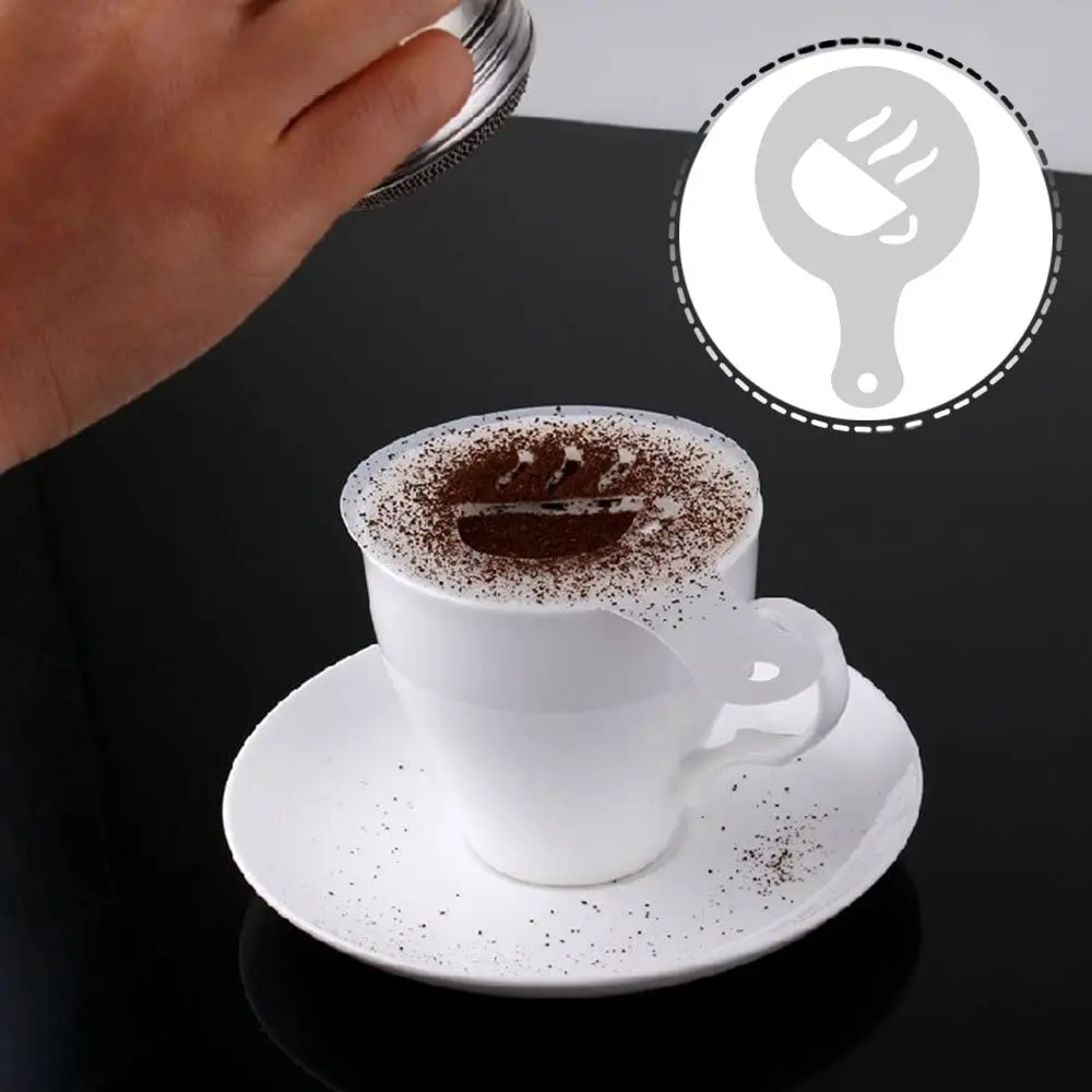 32 Pcs Coffee Decorating Stencils Latte Art Stencils Barista Template for Decorating