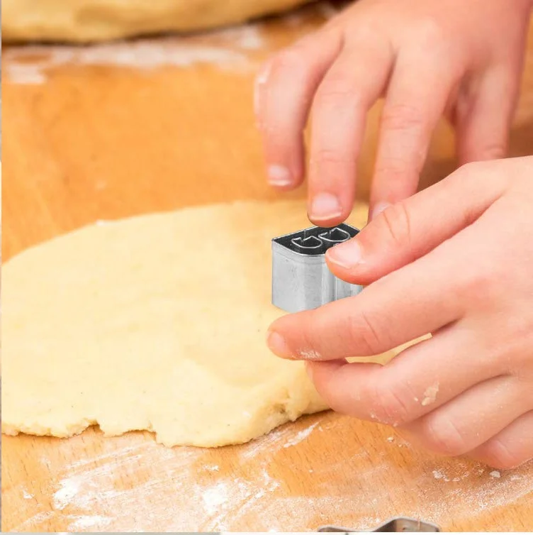 
Alphabet Cookie Cutters Set 26 Piece Stainless Steel Fondant Letter Cutters for Sandwich Sugarcraft 